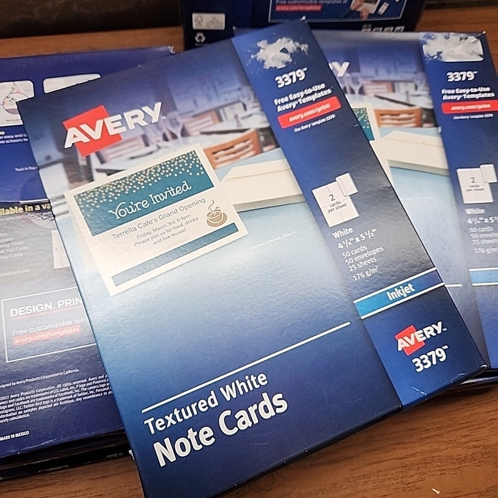 Avery 3379 Inkjet Note Cards with Envelopes